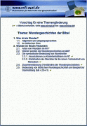 Themengliederung Wundergeschichten