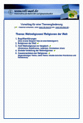 Themengliederung Religionen der Welt